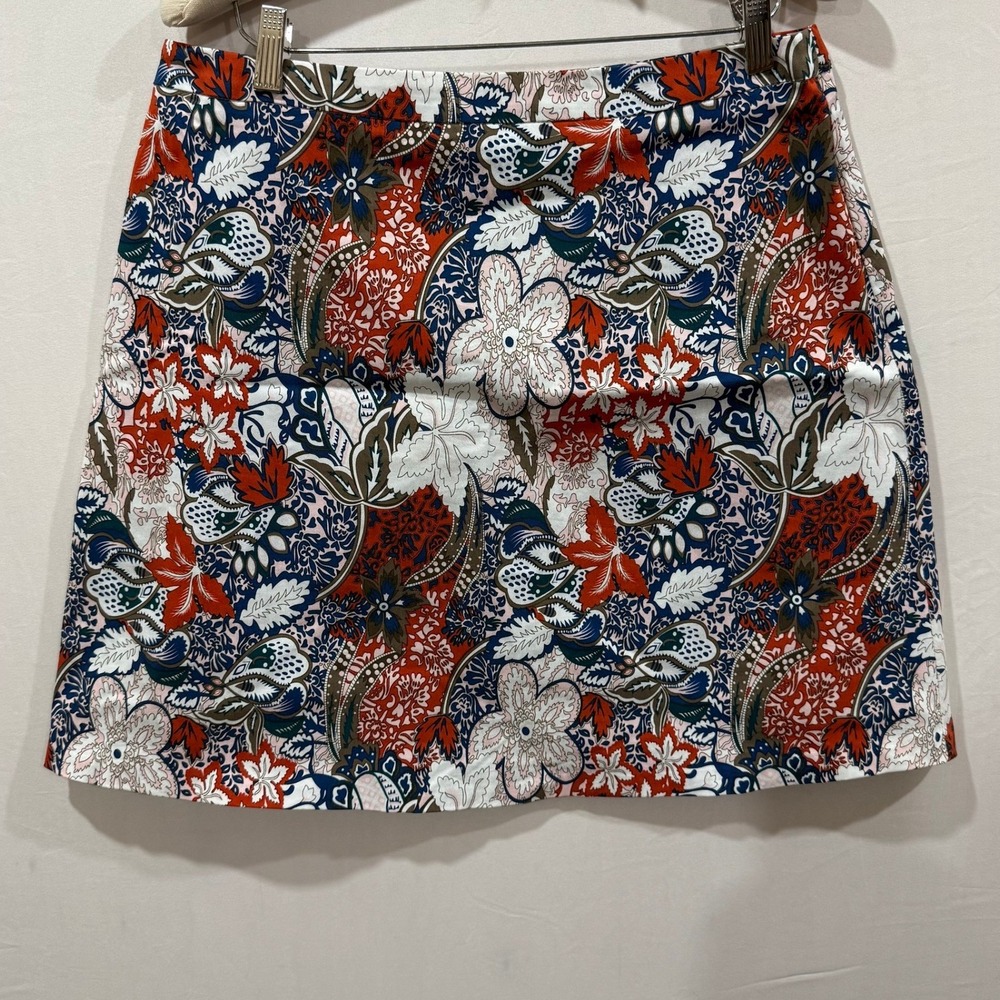MARGARET M Floral Print A-Line Mini‎ Skirt Women's L/G Made in Canada